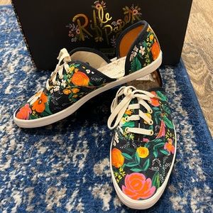 Rifle Paper Keds Sz 7 Orangerie Champion d’Orsay Sneaker